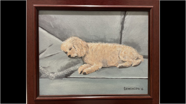 "Sleeping Dog"
Acrylic on canvas
2016 "Sleeping Dog"