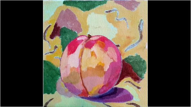 "Peach"
Acrylic on canvas
6" x 6"
Summer, 2006 Peach